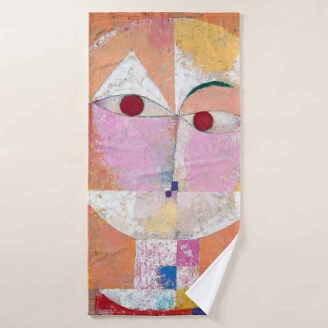 Senecio, Paul Klee Bath Towel (Bath Towel)