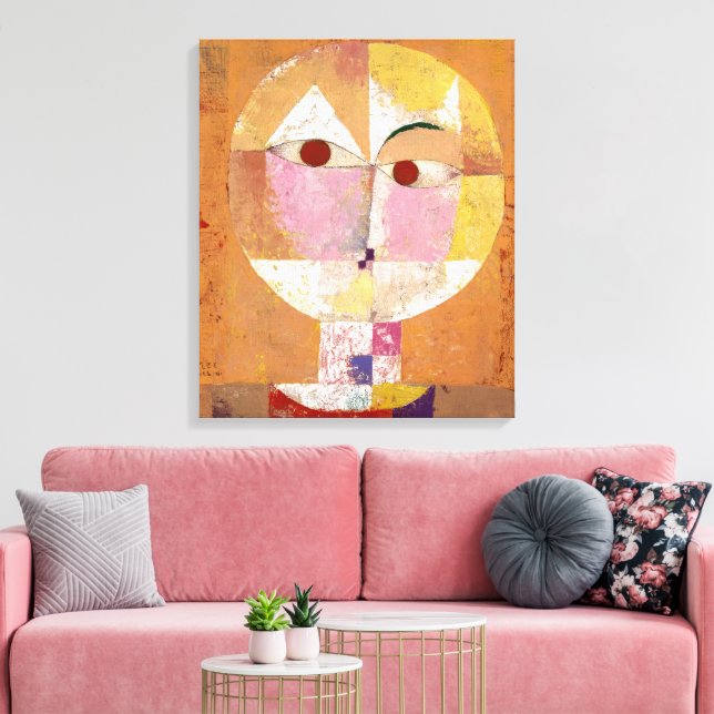 Senecio | Paul Klee | Canvas Print (Insitu(LivingRoom))