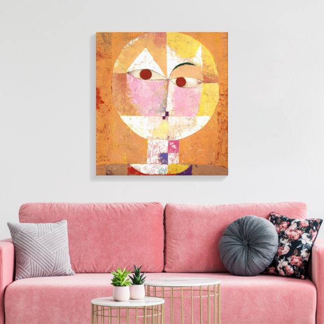 Senecio | Paul Klee | Canvas Print (Insitu(LivingRoom))
