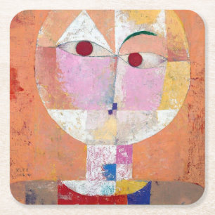 Senecio, Paul Klee Square Paper Coaster