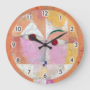 Senecio, Paul Klee Square Wall Clock