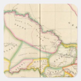 Senegal Africa Square Sticker
