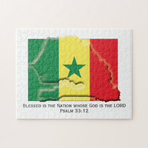 SENEGAL   Blessed Nation   SENEGALESE FLAG Jigsaw Puzzle