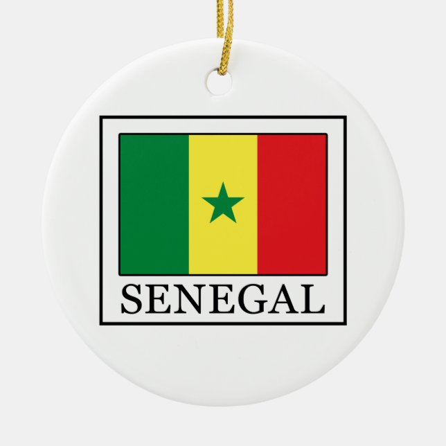 Senegal Ceramic Tree Decoration (Front)