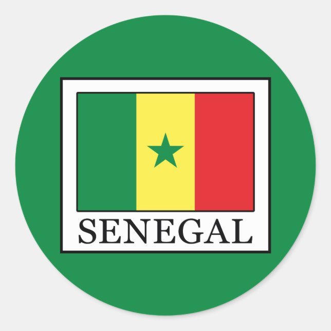 Senegal Classic Round Sticker (Front)