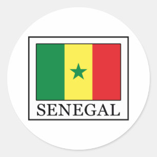 Senegal Classic Round Sticker
