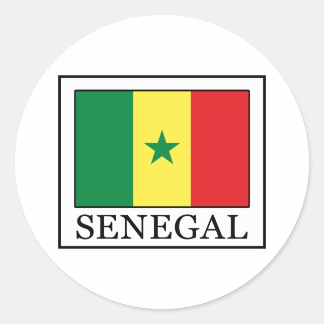 Senegal Classic Round Sticker (Front)