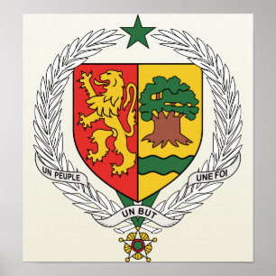 Senegal Coat of Arms detail Poster