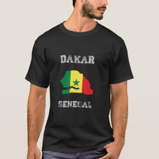 Senegal Distressed Flag Dakar Pride Long Sleeve T  T-Shirt