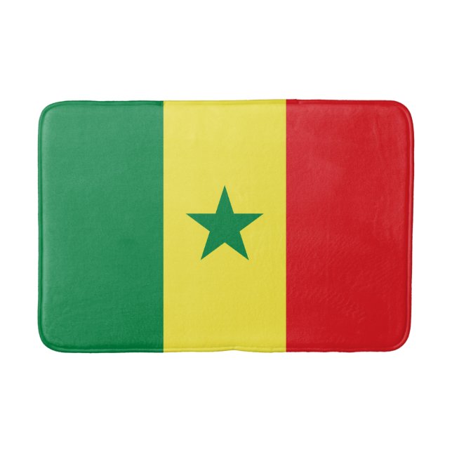 Senegal Flag Bath Mat (Front)