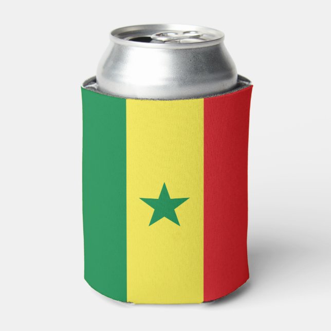 Senegal Flag Can Cooler (Can Front)