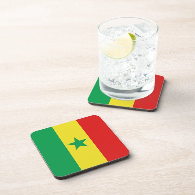 Senegal Flag Coaster (Right Side)