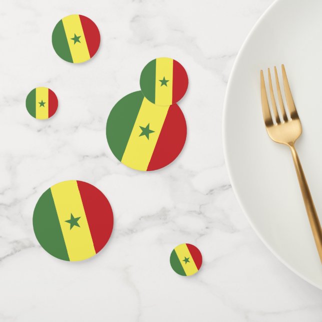 Senegal flag confetti (Group)