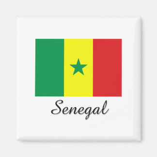 Senegal Flag Design Magnet