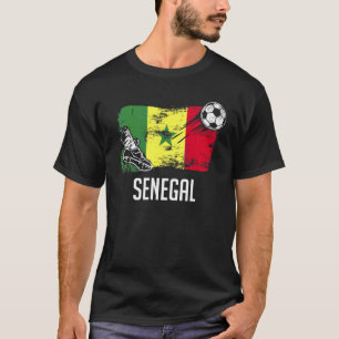 Senegal Flag Jersey Senegalese Soccer Team Senegal T-Shirt