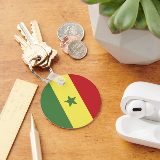 Senegal flag key ring (Desk)