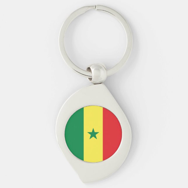 Senegal Flag Key Ring (Front)