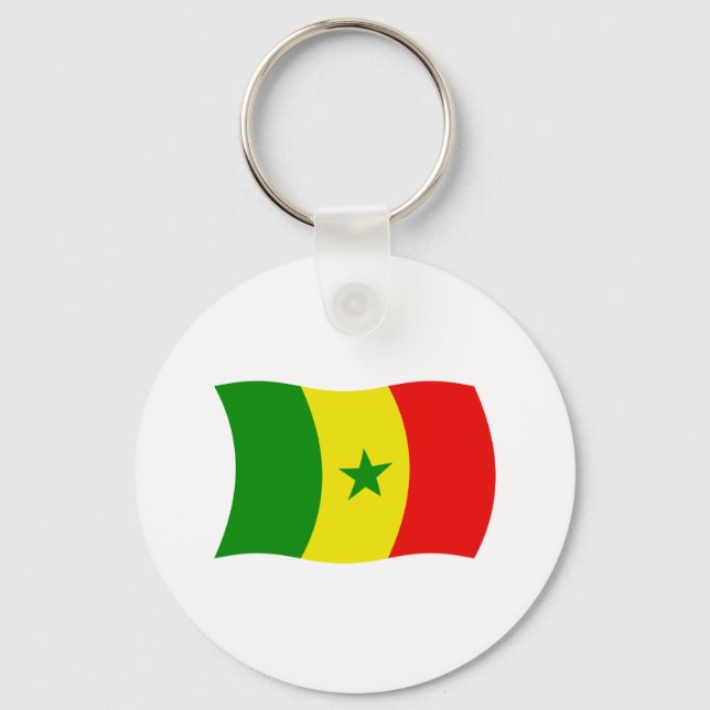 Senegal Flag Keychain (Front)