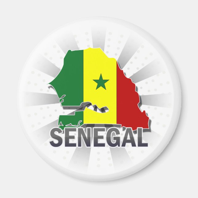 Senegal Flag Map 2.0 Magnet (Front)