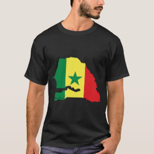 Senegal Flag Map T-Shirt