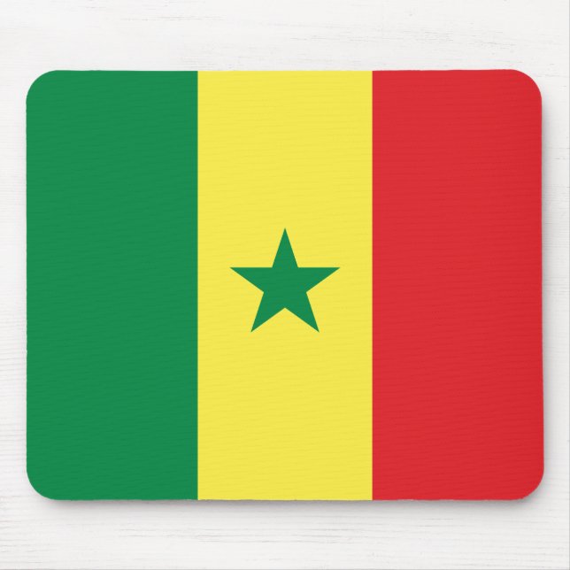 Senegal Flag Mouse Mat (Front)