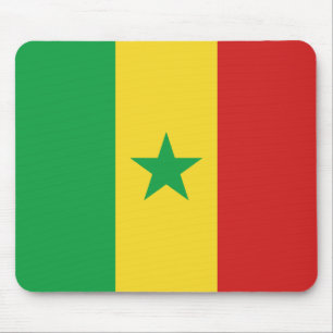 Senegal Flag Mousepad