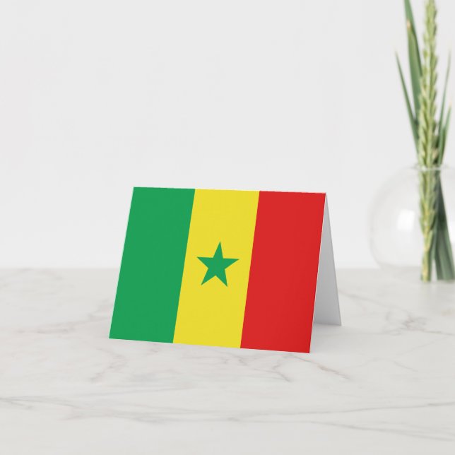 Senegal Flag Notecard (Front)