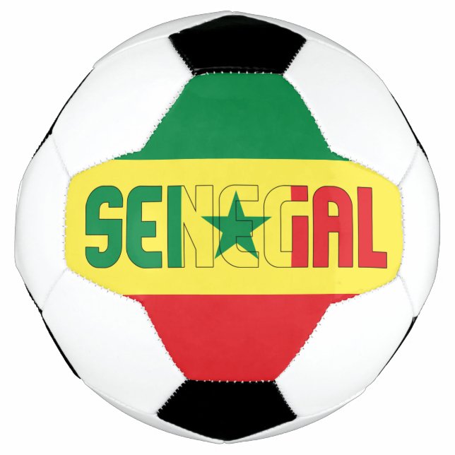 Senegal Flag Patriotic  Football (Front)