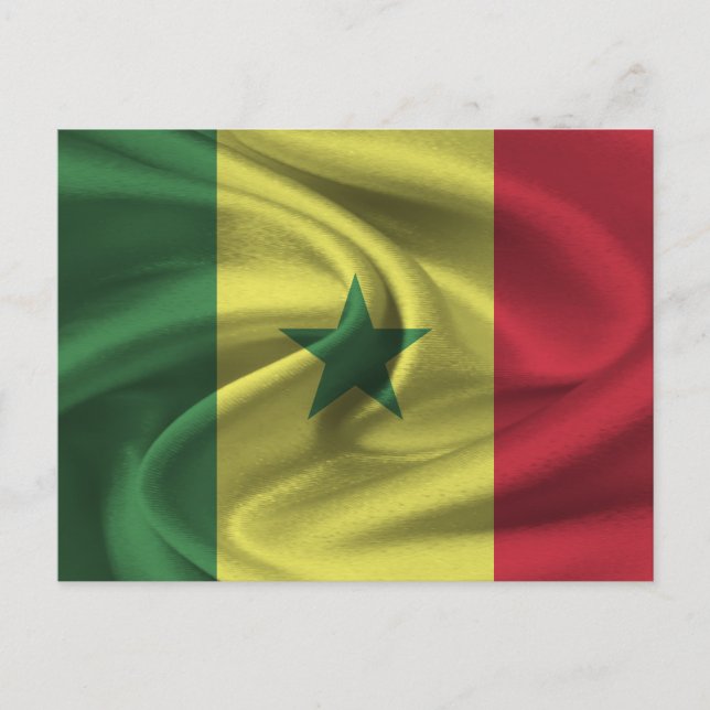 Senegal Flag Postcard (Front)