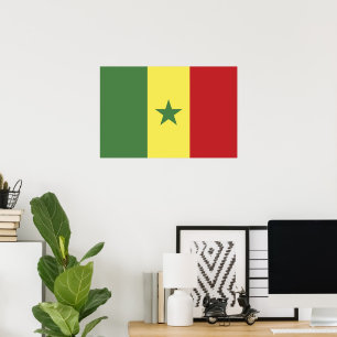 Senegal flag poster