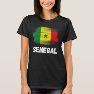 Senegal Flag Pride Retro Senegalese Flag Family Ma T-Shirt