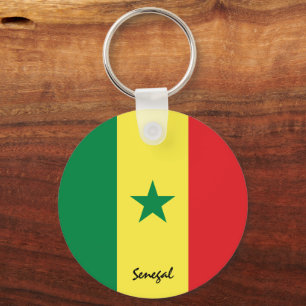 Senegal Flag & Senegal holiday, patriots / sports Key Ring