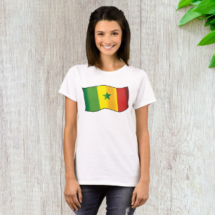 Senegal Flag Senegalese Pride Green Yellow Red T-Shirt