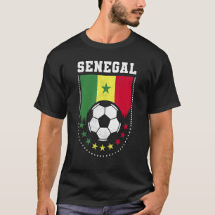 Senegal Flag Soccer Fan T-Shirt