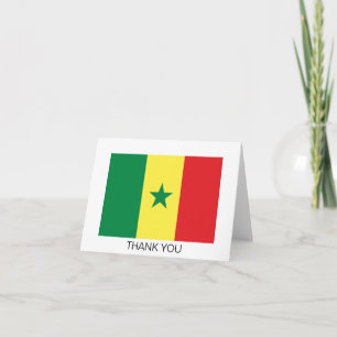 Senegal Flag Thank You Card