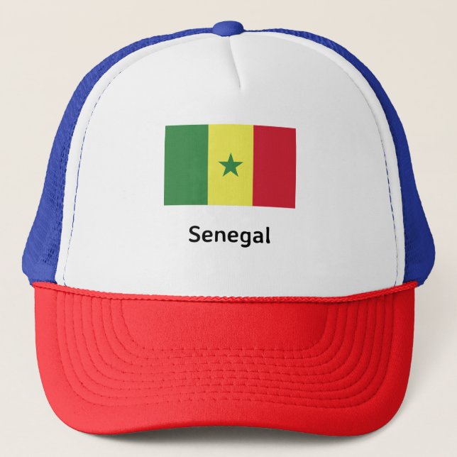 Senegal Flag Trucker Hat (Front)