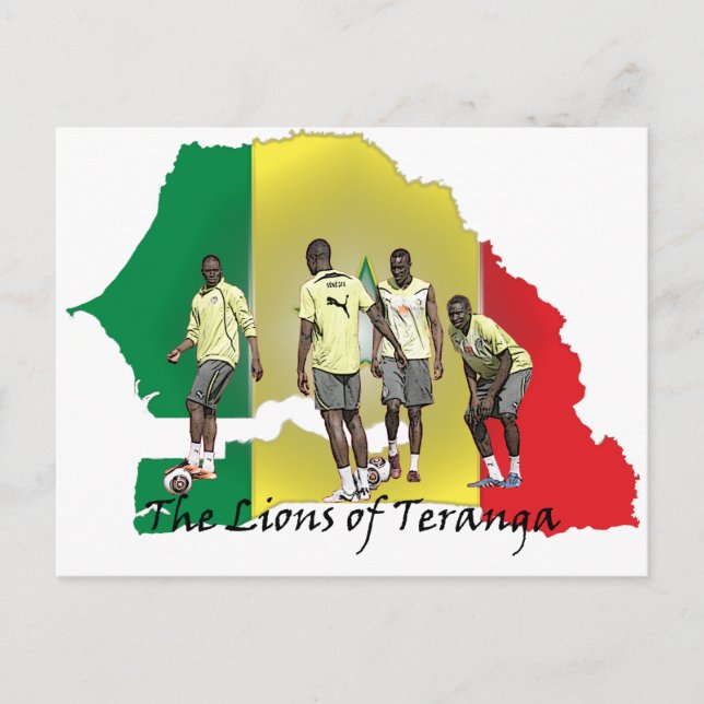 Senegal Futbol Postcard (Front)