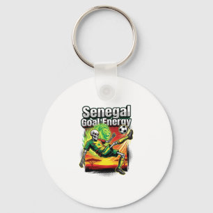 Senegal Goal Energy Skeleton Striker Nations Creat Key Ring