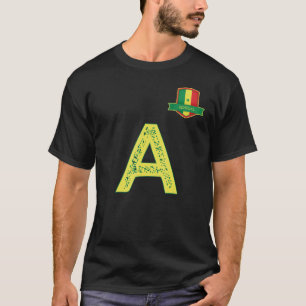 Senegal Human-Flag Group Letter A Senegal T-Shirt