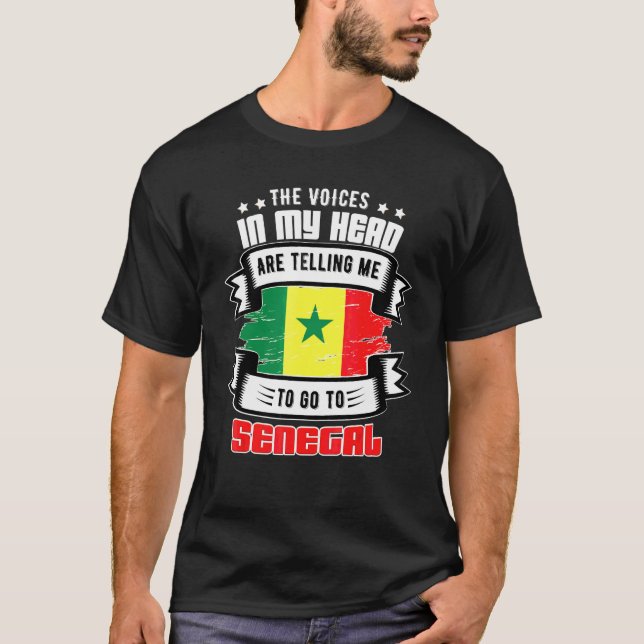 Senegal In My Head T-Shirt (Front)