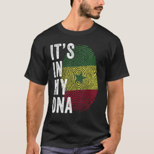 Senegal It's In My DNA Cute Senegalese Fingerprint T-Shirt