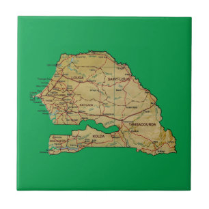 Senegal Map Tile