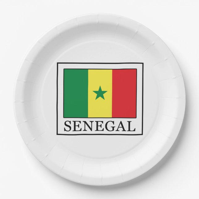 Senegal Paper Plate (Front)
