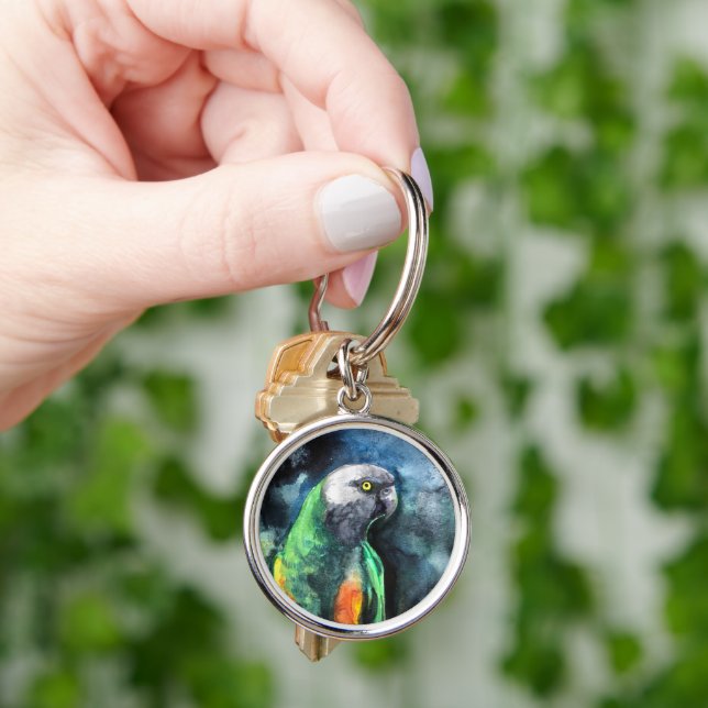 Senegal Parrot  Key Ring (Hand)