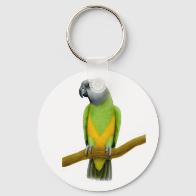 Senegal Parrot Keychain (Front)