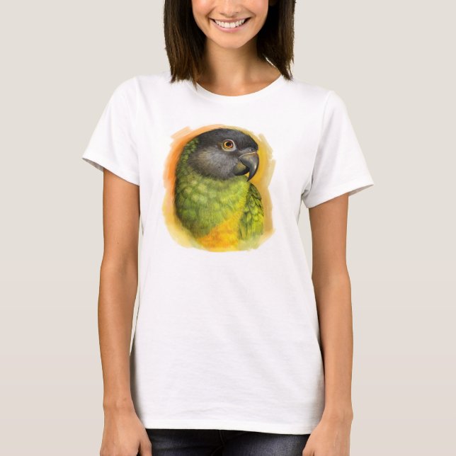 Senegal parrot realistic painting T-Shirt (Front)