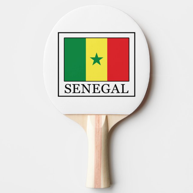 Senegal Ping Pong Paddle (Front)
