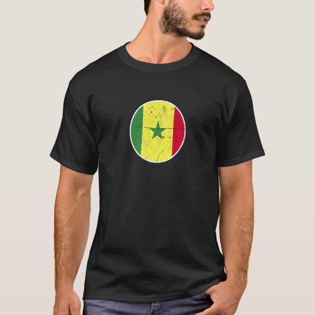 Senegal Proud Senegalese Flag   T-Shirt (Front)