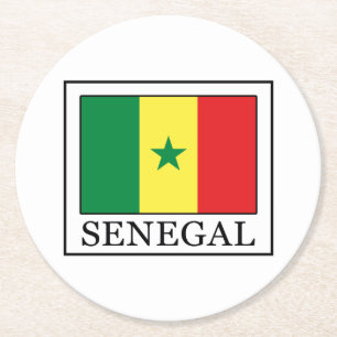 Senegal Round Paper Coaster