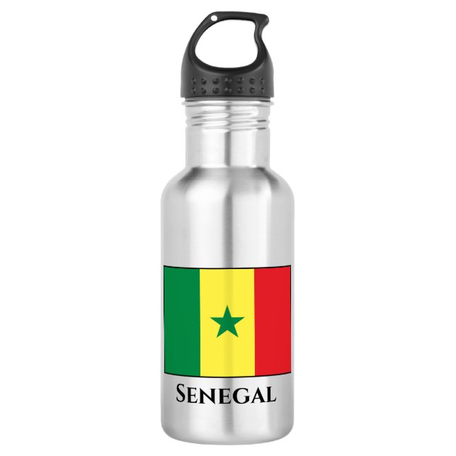 Senegal (Senegalese) Flag 532 Ml Water Bottle (Front)